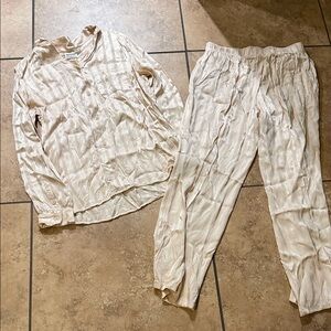 Tommy John Light Beige Satin Fabric